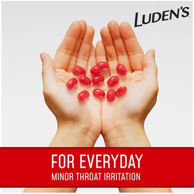 Alt view image 2 of 6 - Ludens Sore Throat Drops Wild Cherry 30 Count