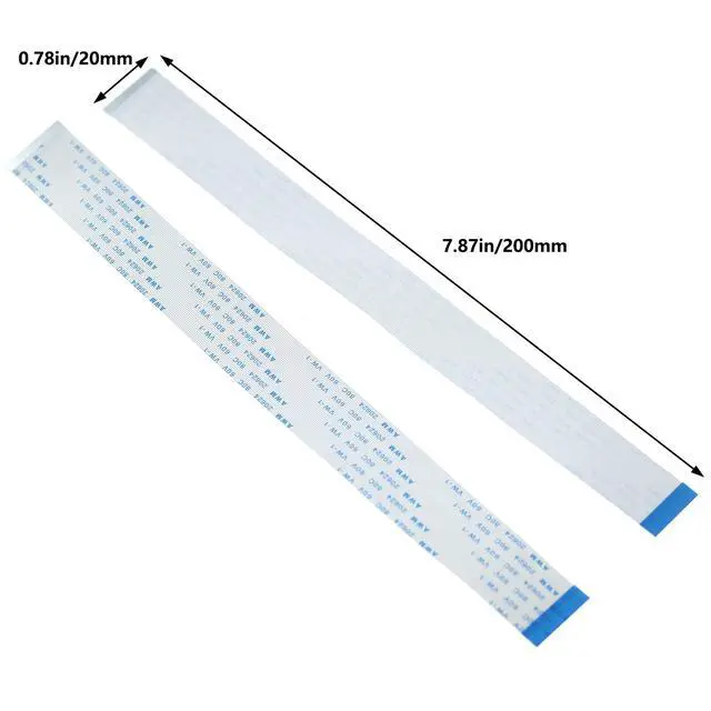 Alt view image 7 of 7 - 20PCS 0.5mm Pitch 40-Pin Flexible Flat Ribbon Cable 200mm for LCD TV Car Audio DVD Player Laptop