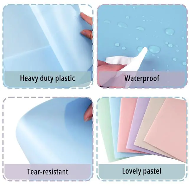 Alt view image 3 of 6 - 6-Pack Pastel Colored File Folders with Pockets, Plastic