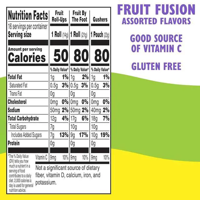 Alt view image 5 of 6 - Fruit Flavored Snacks Variety Pack, Gluten Free, 16 Count, 10.2 Oz