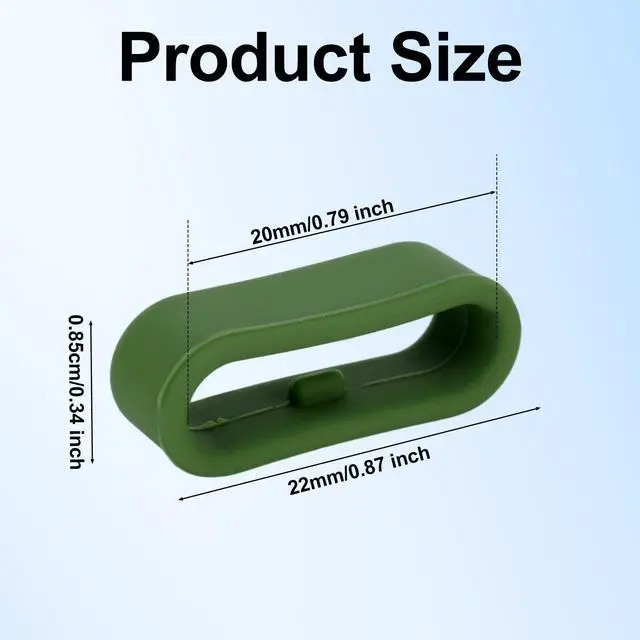Alt view image 5 of 7 - Tinoaly 12pcs Silicone Strap Rings for Magic Band+ and 2.0 and More