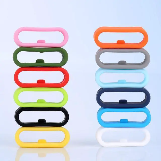 Alt view image 7 of 7 - Tinoaly 12pcs Silicone Strap Rings for Magic Band+ and 2.0 and More