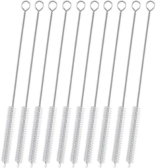 Main image of Stanley Extra Long 12 Inch Straw Cleaner Brush, Extra Wide 12mm, for 40/30/20 oz Mug, Tube Cleaning Brush Set 10 Pack