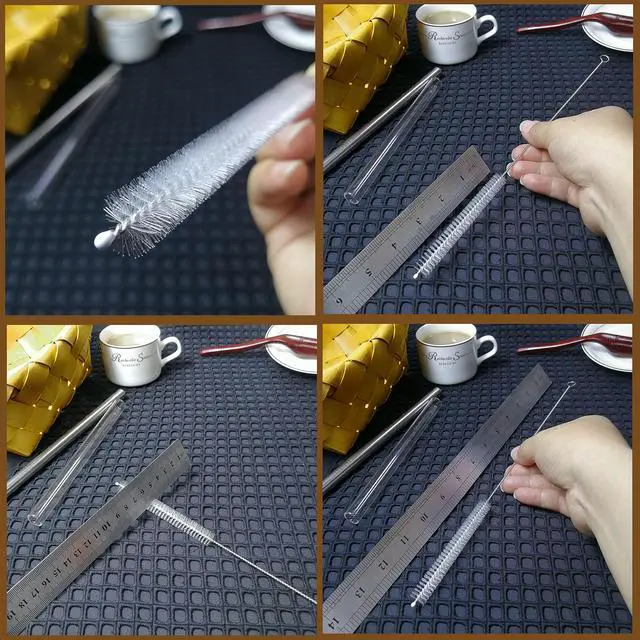 Alt view image 4 of 7 - Stanley Extra Long 12 Inch Straw Cleaner Brush, Extra Wide 12mm, for 40/30/20 oz Mug, Tube Cleaning Brush Set 10 Pack