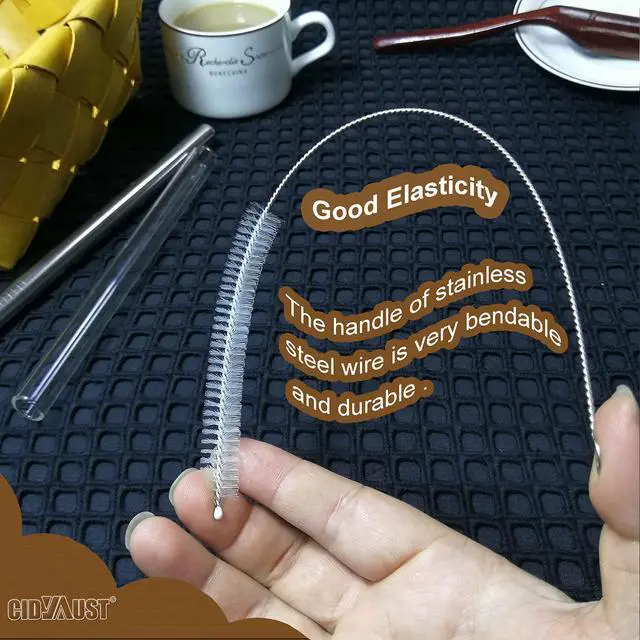 Alt view image 5 of 7 - Stanley Extra Long 12 Inch Straw Cleaner Brush, Extra Wide 12mm, for 40/30/20 oz Mug, Tube Cleaning Brush Set 10 Pack