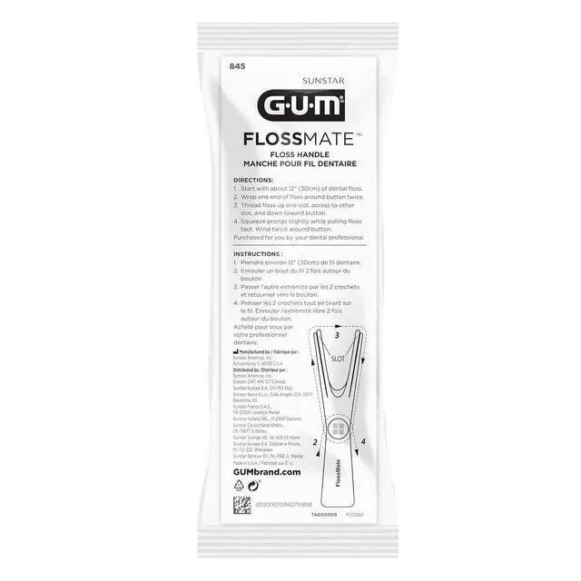 Alt view image 3 of 4 - GUM Flossmate Reusable Floss Handle, Environmentally Friendly, Dental Floss Picks for Plaque Removal and Gum Health, 1-Pack