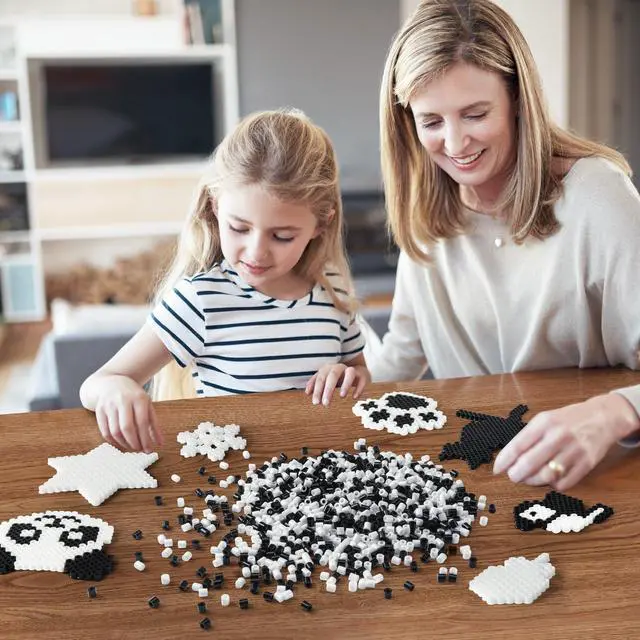 Alt view image 4 of 7 - AUGSUN 1500Pcs Black White 5mm Fuse Beads