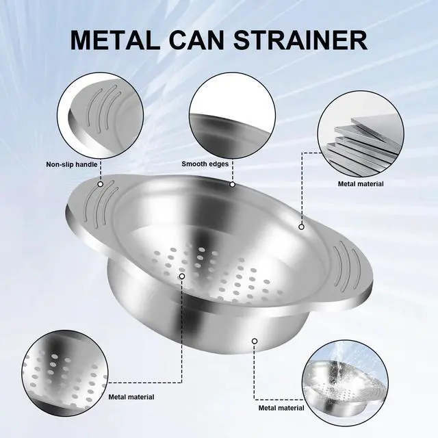Alt view image 2 of 6 - Food Grade Stainless Steel Metal Can Strainer Press for Tuna