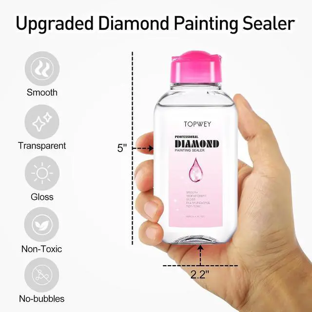 Alt view image 6 of 6 - Diamond Painting Sealer Helps Retain Your Diamond Sparkle
