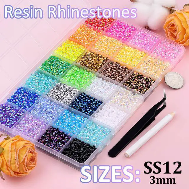 Alt view image 7 of 7 - Tinkrstuff 38000pcs 3mm Jelly Rhinestones Bedazzling Kit