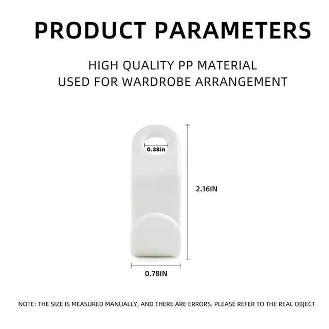 Alt view image 2 of 7 - 100Pcs 4-Color Hanger Hooks Stackable Space-Saving Closet Organizer