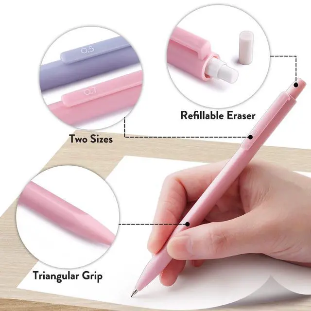 Alt view image 6 of 6 - Four Candies Mechanical Pencil Set 6-Pack 0.5/0.7mm
