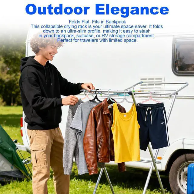 Alt view image 5 of 7 - 8 Pack Foldable Travel Hangers with 16 Clips - Space Saving Portable Collapsible Hooks for Cruise, RV, Hotel (Assorted Colors)
