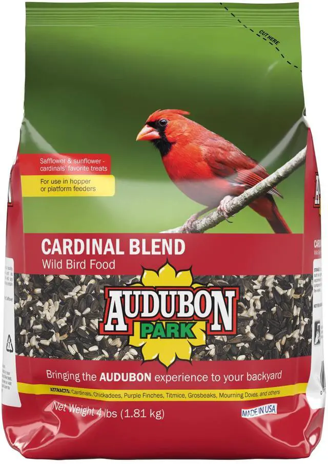 Main image of Audubon Park Cardinal Blend Wild Bird Seed for Outside Feeders, 4-Pound Bag