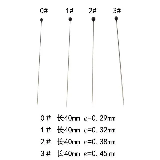Alt view image 5 of 6 - 40mm 2# Stainless Steel Pins, 100 Pieces/Can for Entomology, Dissection and Butterfly Collections