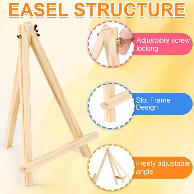 Alt view image 6 of 7 - ESRICH 4PCS 9Inch Easel Stand for Painting Canvas