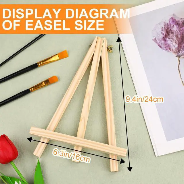 Alt view image 3 of 7 - ESRICH 4PCS 9Inch Easel Stand for Painting Canvas