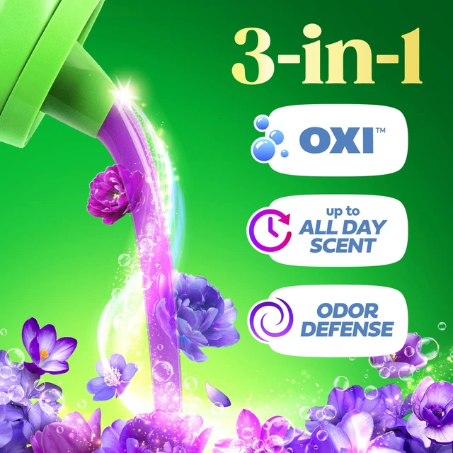 Alt view image 3 of 6 - Gain Plus Liquid Laundry Detergent, Cleaner, Fresher, with Oxi, Moonlight Breeze Scent, 99 fl oz, 75 Loads