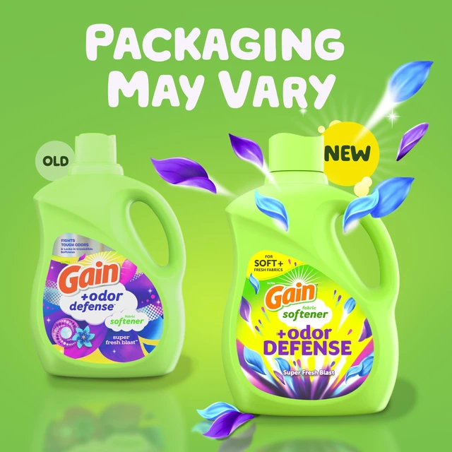 Alt view image 3 of 7 - Gain Super Fresh Blast Liquid Odor Defense Fabric Softener, 140FL OZ, 190 Load, 2 in 1 Freshness and Odor Protection