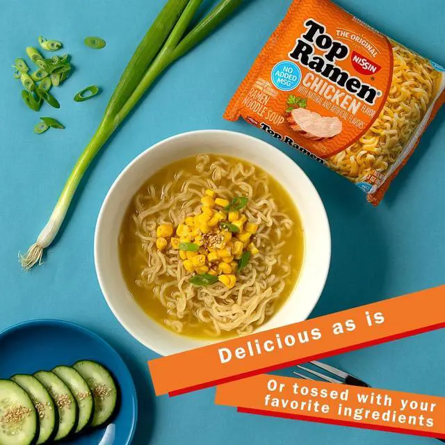 Alt view image 2 of 6 - Nissin Top Ramen Noodle Soup, Chicken, 3Ounce (Pack of 24)