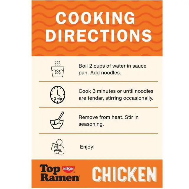 Alt view image 4 of 6 - Nissin Top Ramen Noodle Soup, Chicken, 3Ounce (Pack of 24)