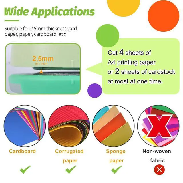 Alt view image 5 of 6 - UCEC 2 Inch Circle Hole Punch for Paper Crafts Scrapbook DIY Handmade Crafting Tools