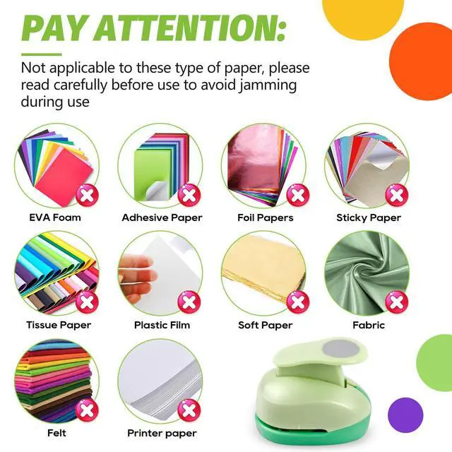 Alt view image 6 of 6 - UCEC 2 Inch Circle Hole Punch for Paper Crafts Scrapbook DIY Handmade Crafting Tools