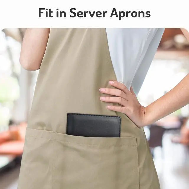 Alt view image 5 of 6 - Forvencer Server Book with 2 Zipper Pockets
