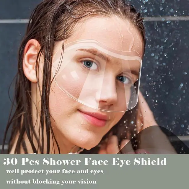 Alt view image 5 of 7 - 30 Pcs Disposable Clear Plastic Eye Shield for Shower, Haircut, Hairspray, After Surgery, Lash Aftercare, Adults, Salon Supplies, Eyelash Extensions