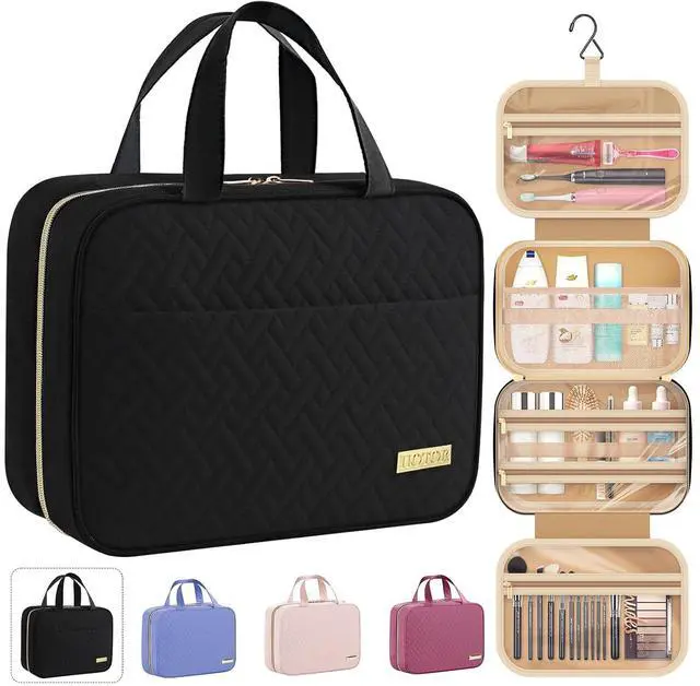 Main image of HOTOR Hanging Travel Toiletry Bag for Women and Men Essentials Black