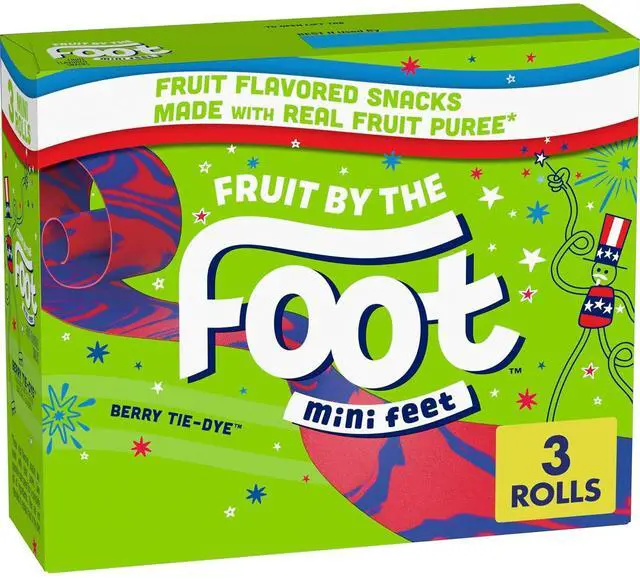 Main image of Fruit By the Foot Berry Tie Dye Mini Snacks, 3 ct
