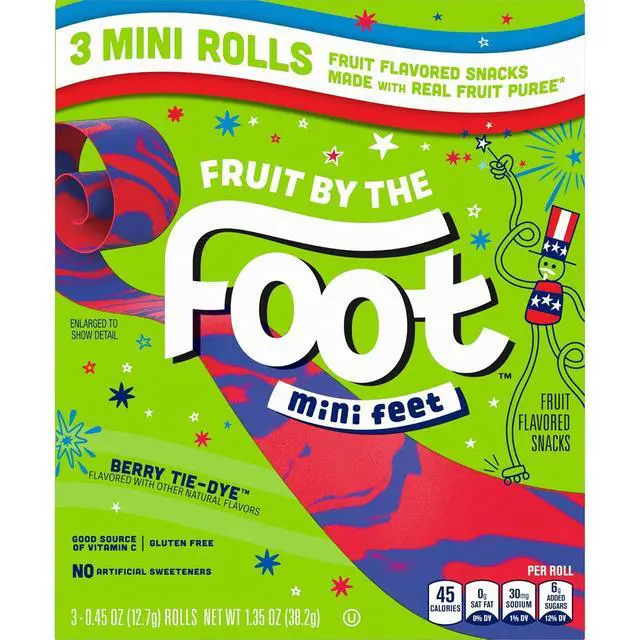 Alt view image 4 of 4 - Fruit By the Foot Berry Tie Dye Mini Snacks, 3 ct