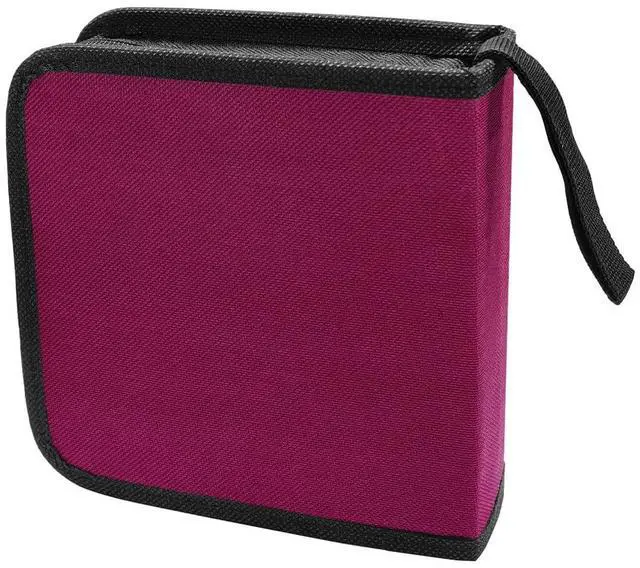 Main image of 40 Capacity CD/DVD Disc Storage Binder Wallet for Car, Purple