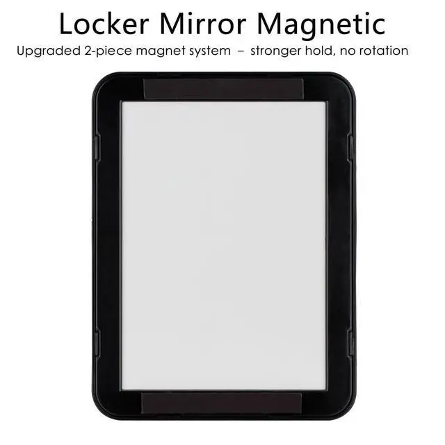 Alt view image 2 of 6 - ARTLYMERS Magnetic Locker Mirror, 5x7, Real Glass, Black