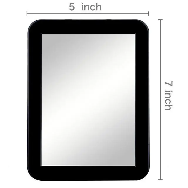 Alt view image 4 of 6 - ARTLYMERS Magnetic Locker Mirror, 5x7, Real Glass, Black