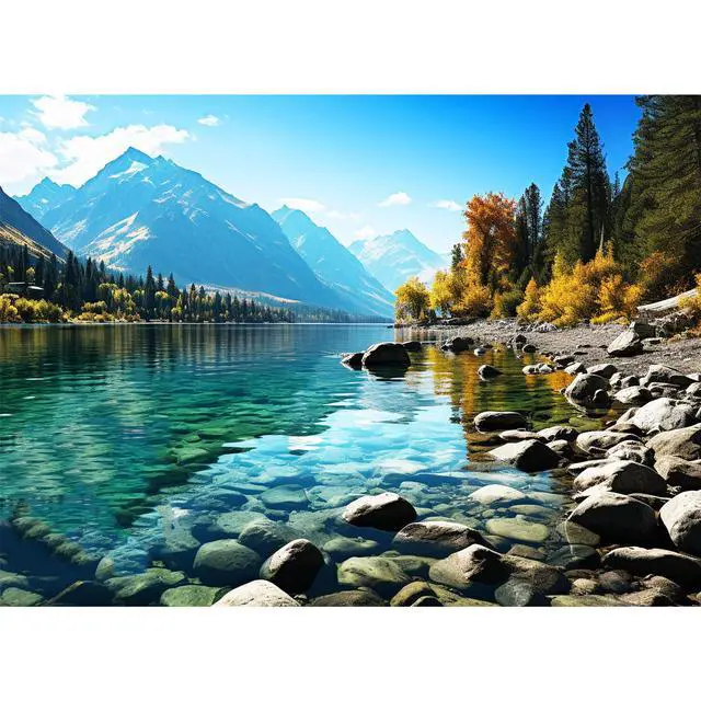Main image of VOLUVOLU 500 Piece Glacier Park Jigsaw Puzzle for Adults