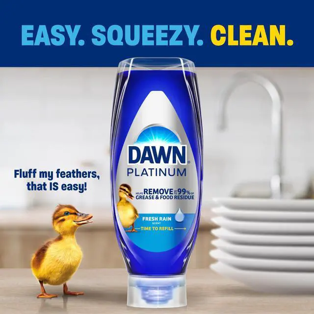 Alt view image 2 of 7 - Dawn Platinum EZ-Squeeze Fresh Rain Dish Soap, 2x18oz Bundle