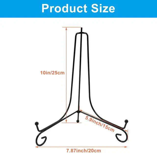 Alt view image 5 of 5 - 2 Pack 10 Inch Plate Stands for Display