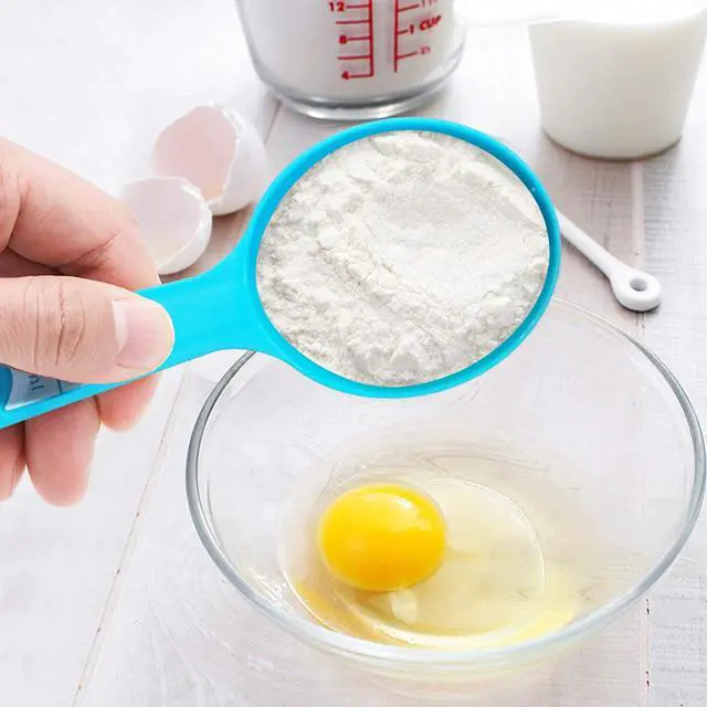 Alt view image 2 of 7 - 12 Piece Measuring Cups and Spoons Set, Durable Nesting, Colored Kitchen Measuring Tools, Dishwasher Safe for Dry and Liquid