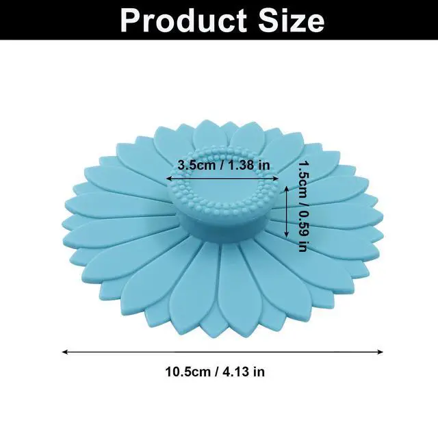 Alt view image 3 of 5 - Hitefu Sunflower Silicone Cup Covers, Set of 3, Multicolored