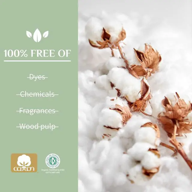 Alt view image 5 of 5 - Organyc 100% Organic Cotton Balls for Sensitive Skin, 100 Count