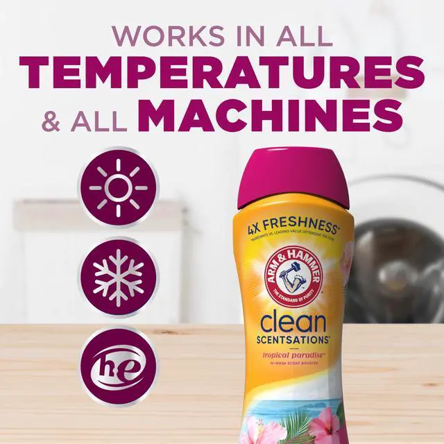 Alt view image 5 of 6 - ARM & HAMMER Clean Scentsations Laundry Scent Booster, Tropical, 24 Oz