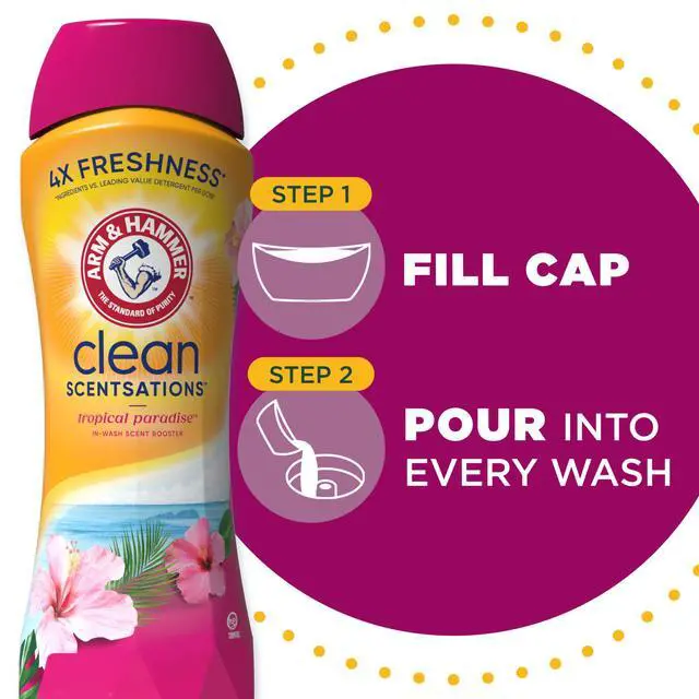 Alt view image 4 of 6 - ARM & HAMMER Clean Scentsations Laundry Scent Booster, Tropical, 24 Oz