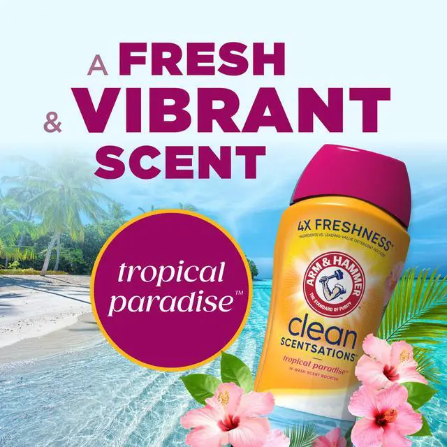 Alt view image 6 of 6 - ARM & HAMMER Clean Scentsations Laundry Scent Booster, Tropical, 24 Oz