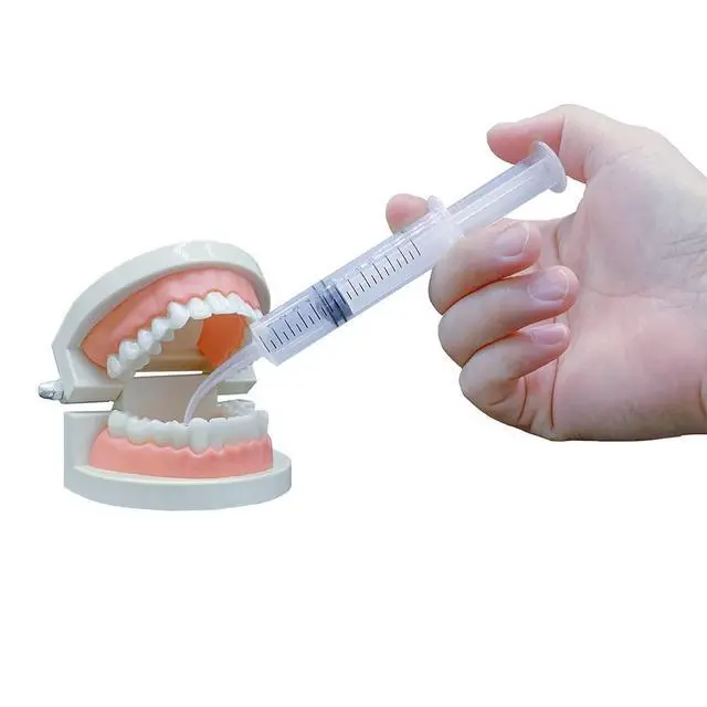 Alt view image 3 of 7 - 5 Pack Wisdom Teeth Irrigation Syringes with Measure Scale and Curved Tip for Oral Care and Tonsil Stone