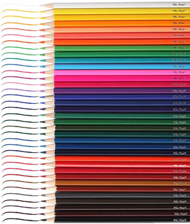 Alt view image 6 of 6 - Mr. Pen Colored Pencils, 36 Pack, Soft Core, Pre-Sharpened for Kids