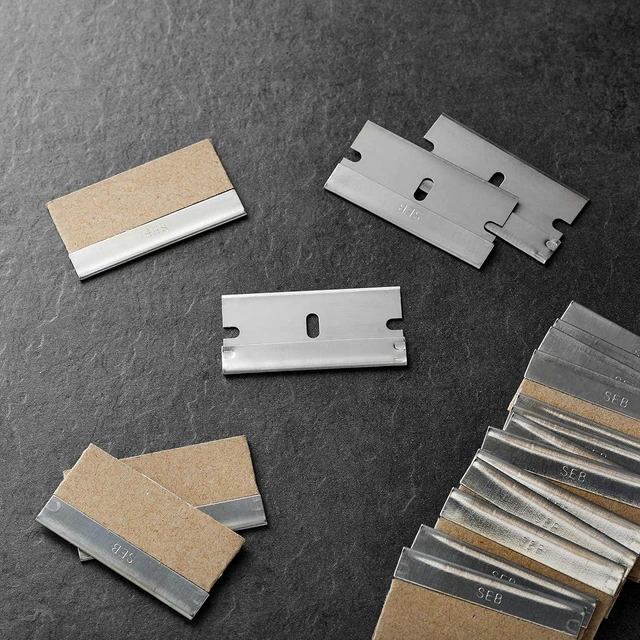 Alt view image 2 of 5 - Amazon Basics Single Edge Razor Blades - High Carbon Steel, Clam Shell, 100-Pack