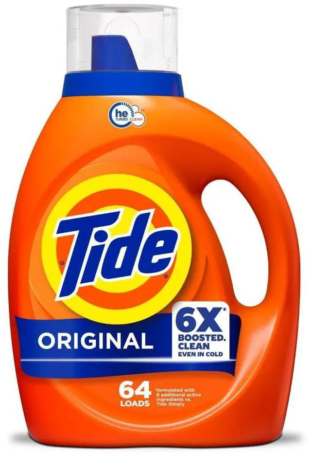 Main image of Tide Original Scent Liquid Laundry Detergent, 80FL OZ, 64 Loads, Works on 100% of Common Stains