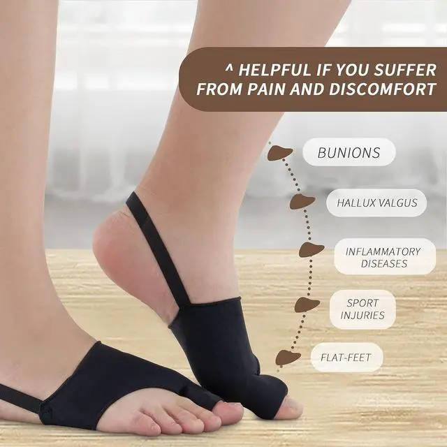 Alt view image 4 of 6 - Bunion Corrector for Women & Men, Big Toe Straightener, Bunion Splint, Bunion Pads for Hallux Valgus Pain Relief, Comfortable & Breathable for Day/Night