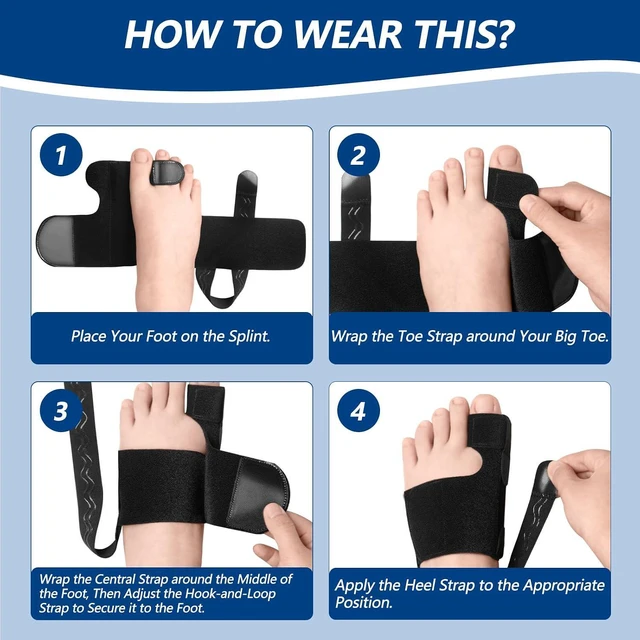 Alt view image 5 of 7 - 2 Pack Bunion Corrector, Big Toe Straightener for Women and Men
